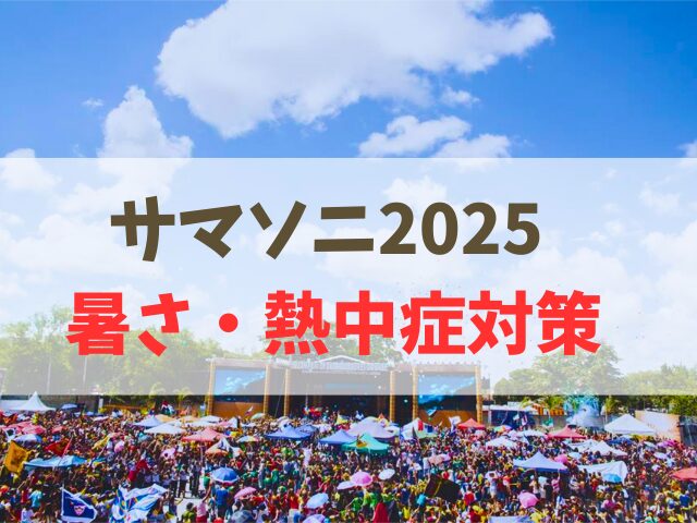 サマソニ暑さ対策・熱中症対策