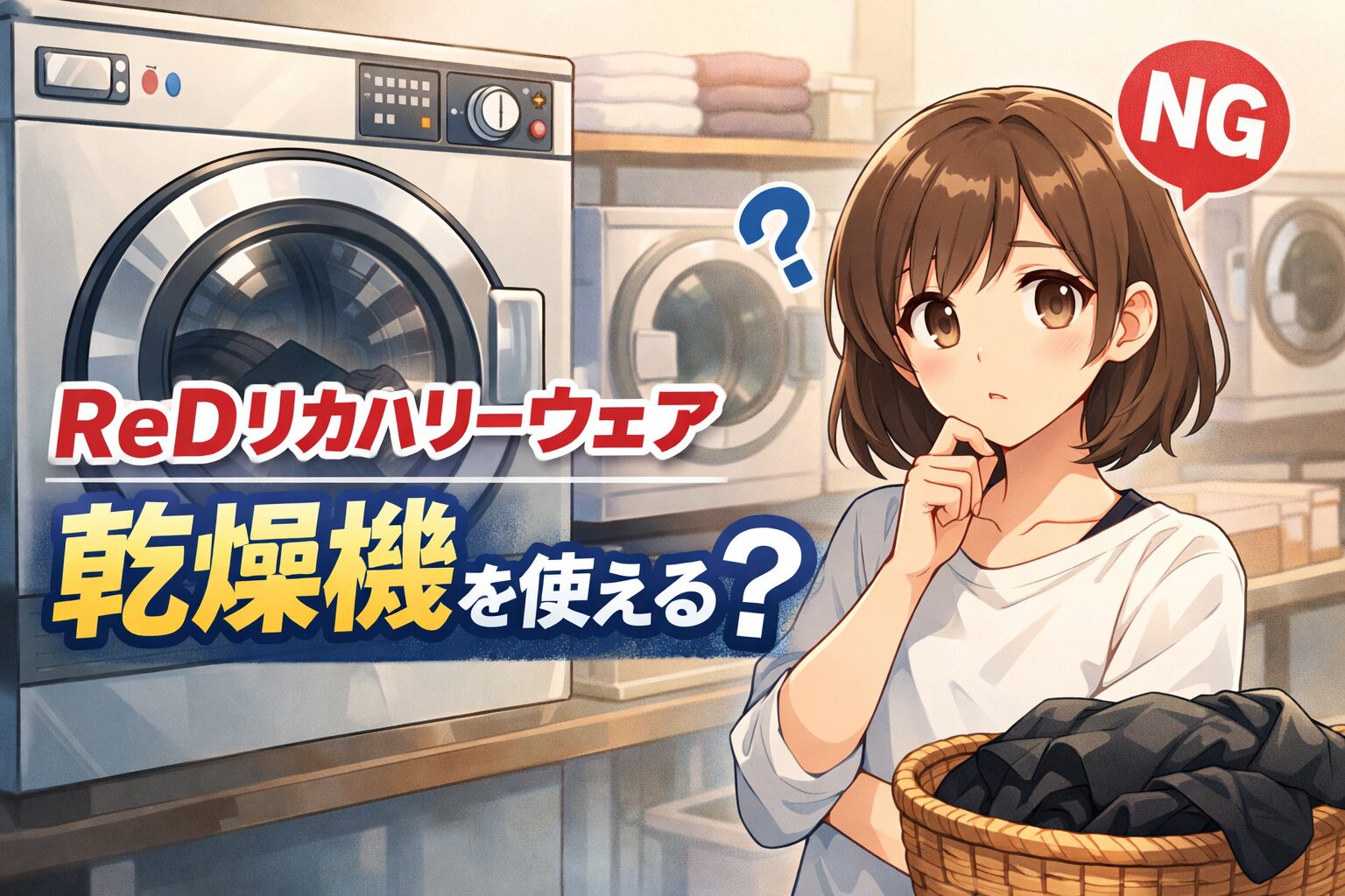 ReDリカバリーウェア乾燥機は使える？失敗しない乾かし方