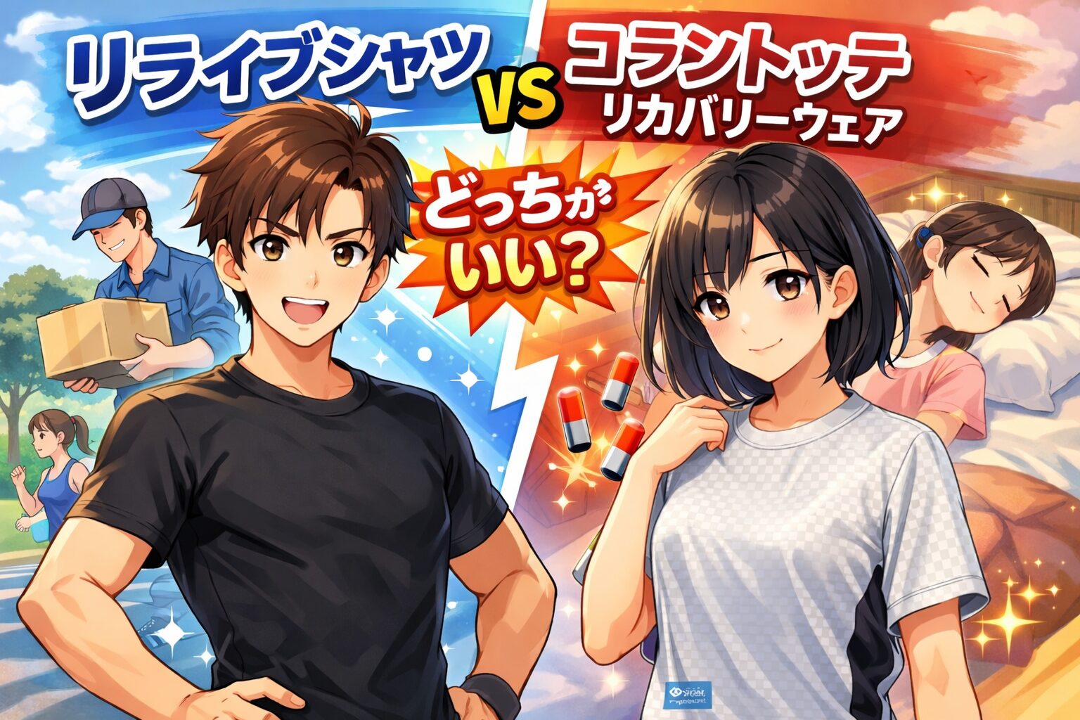 リライブシャツとコラントッテ リカバリーウェアの違い